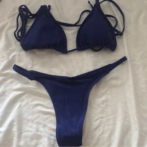Women's Navy Bikini Set